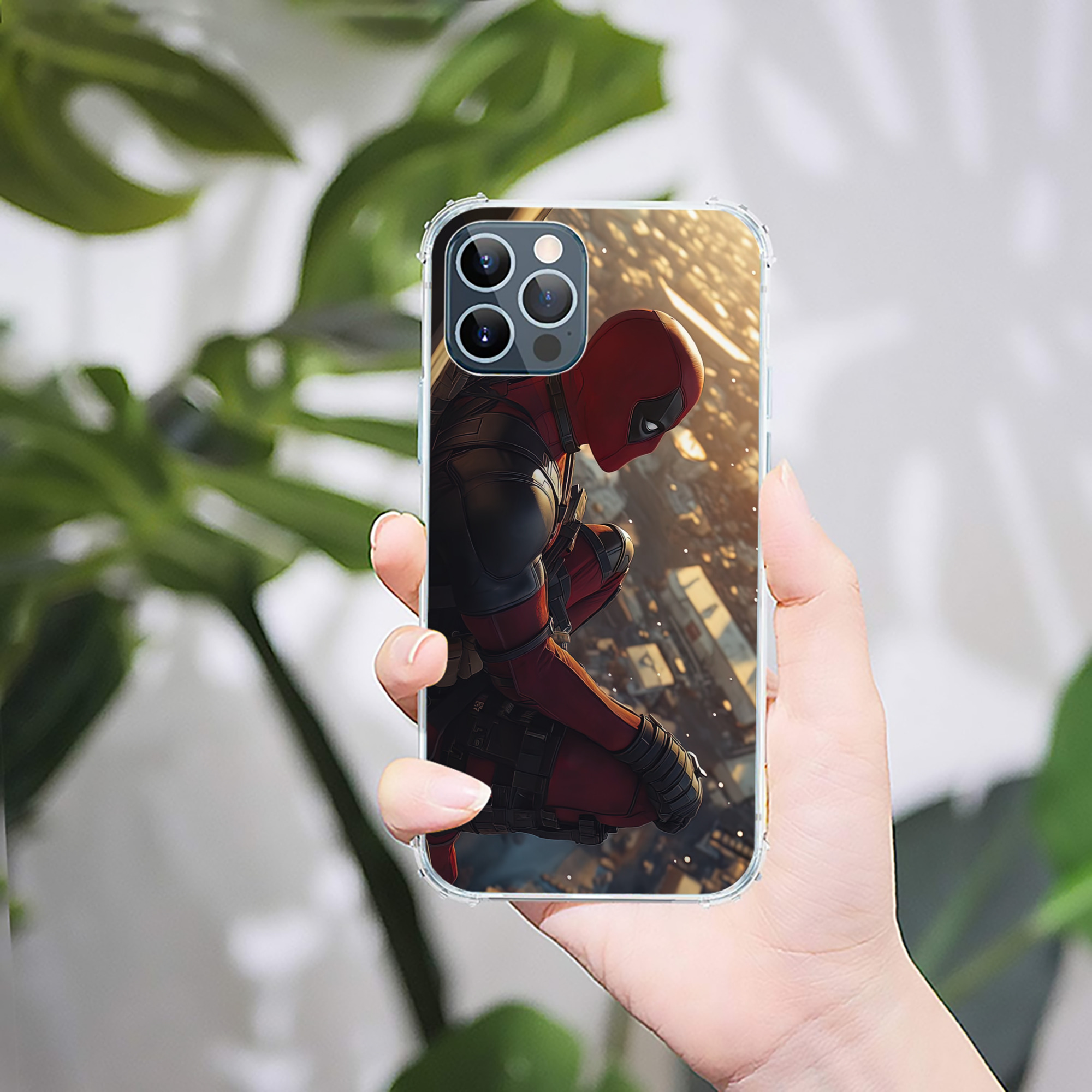 （画像用） Deadpool デッドプール 【iPhone 12シリーズ対応】透明スマホケース（クリアソフトケース）